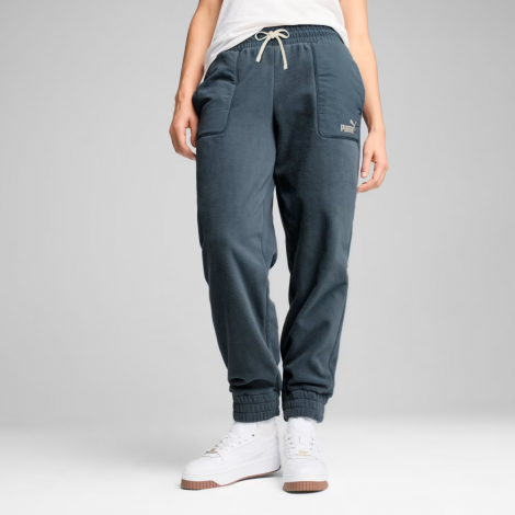 Брюки Спортивные Ess Elevated Pants 68531725 Puma L Темно-Серый