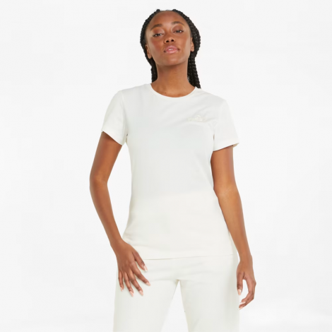 Футболка Ess+ Embroidery Tee 84833199 Puma S Белый