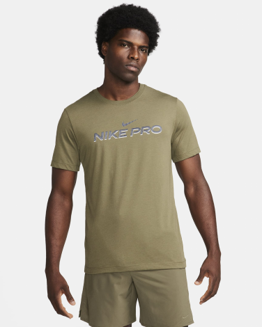 Футболка M Nk Df Tee Db Nike Pro Fj2393-222 Nike L Хаки