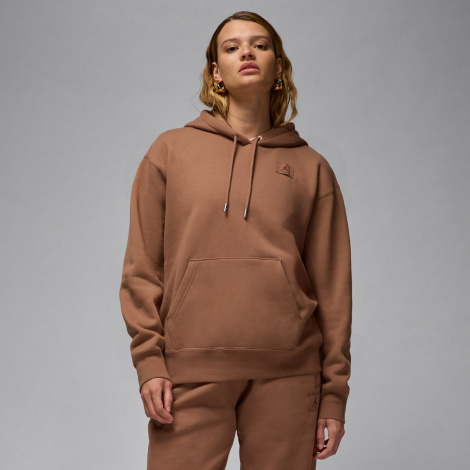 Худі жіноче Nike JORDAN FLIGHT FLEECE SATIN-LINED PULLOVER HOODIE коричневе FV7050-223
