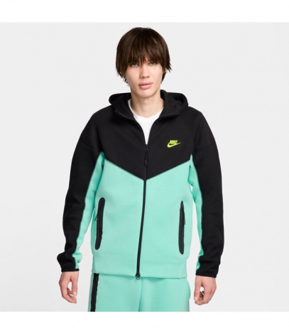Худі Nike Tech Fleece (Чорно-Салатове)