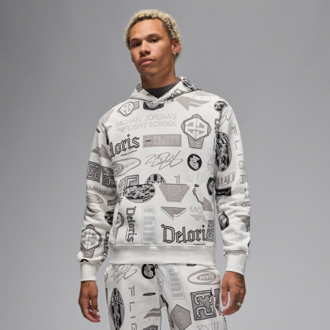 Худі Nike JORDAN ESSENTIALS PRINTED FLEECE біле HM7254-133