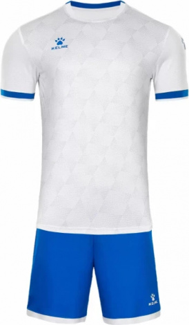 Комплект футбольной формы детский Kelme PALMA бело-синий 8151ZB3001.9100