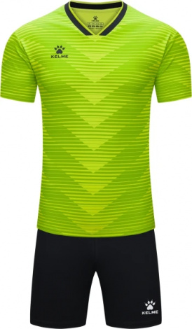 Комплект футбольной формы Kelme RONDA салатово-черный 8451ZB1247.9702