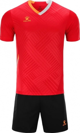 Комплект футбольної форми дитячий Kelme NAVARRO червоно-чорний 8251ZB3005.9600
