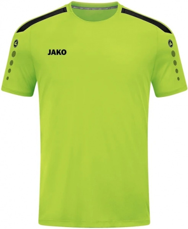 Футболка джерси детская Jako POWER S/S салатово-черная 4223-210