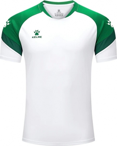 Футболка Kelme BRAVO біло-зелена 7351TX1092.9105