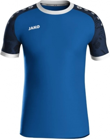 Футболка джерси детская Jako ICONIC S/S сине-белая 4224-414