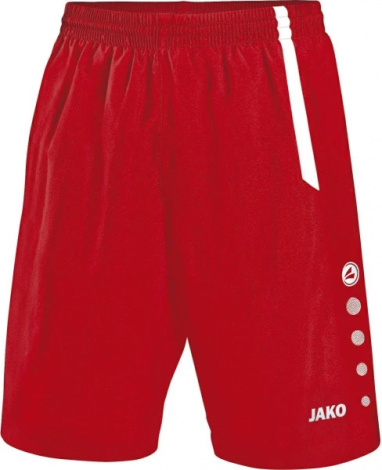 Шорты детские Jako TURIN C040 красно-белые 4462-01
