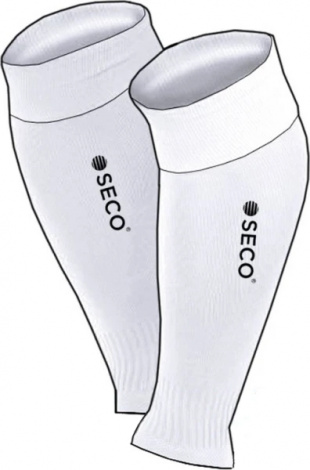 Гетры футбольные без носка Seco NAVARRA белые 23210210