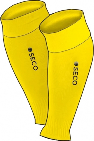 Гетры футбольные без носка Seco NAVARRA желтые 23210203