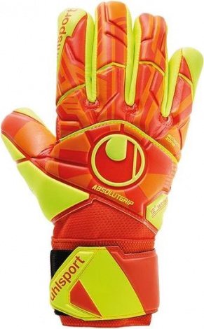 Воротарські рукавички Uhlsport DYNAMIC IMPULSE ABSOLUTGRIP HN жовто-жовтогарячі 1011143 01