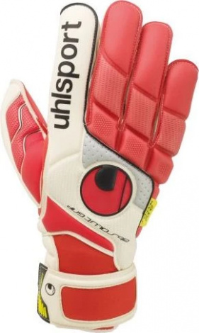 Воротарські рукавички Uhlsport FANGMASCHINE ABSOLUTGRIP SURROUND червоно-білі 1000383 01