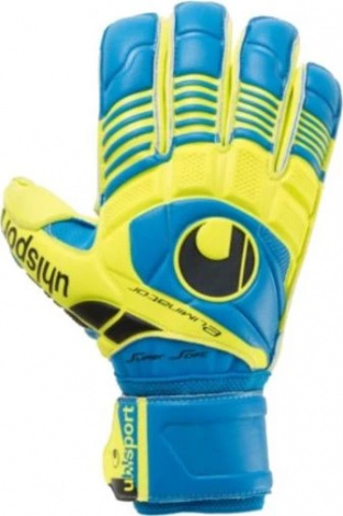 Воротарські рукавички Uhlsport ELIMINATOR SUPERSOFT ROLLFINGER синьо-жовто-чорні 1000438 01