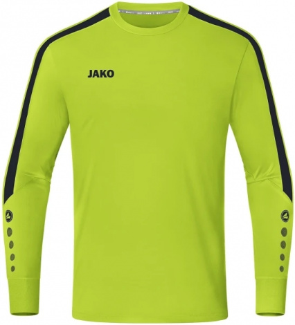 Вратарская кофта джерси детская Jako POWER салатово-черная 8923-210