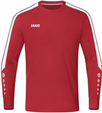 Вратарская кофта джерси детская Jako POWER красно-белая 8923-100