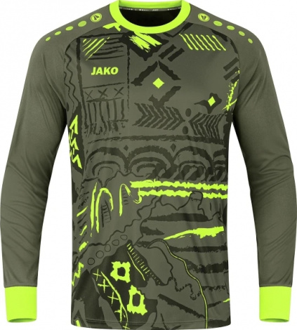 Вратарская кофта джерси детская Jako TROPICANA хаки 8911-231