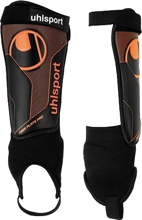 Щитки футбольні Uhlsport TIBIA PLATE PRO чорно-жовтогарячі 1006802 02