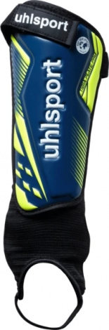 Щитки футбольні Uhlsport TIBIA PLATE PRO темно-синьо-жовті 1006802 03
