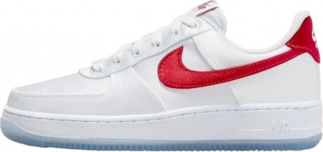 Кроссовки женские Nike W AIR FORCE 1 07 ESS SNKR бело-красные DX6541-100