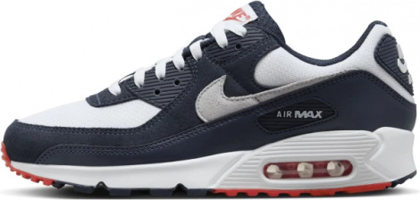 Кроссовки Nike AIR MAX 90 бело-темно-синие DM0029-400