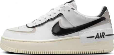 Кросівки жіночі Nike AIR FORCE 1 SHADOW біло-сіро-чорні DZ1847-110