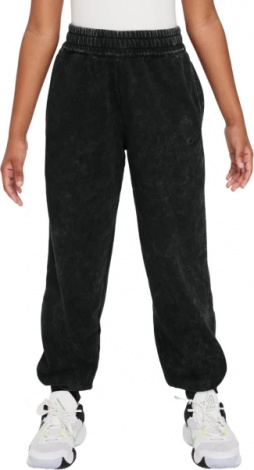 Спортивні штани підліткові Nike K NK COB FLC PANT WASH чорні FZ5264-010