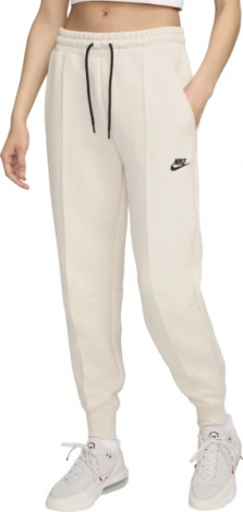 Спортивные штаны женские Nike SPORTSWEAR TECH FLEECE MID-RISE JOGGERS бежевые HJ5479-104