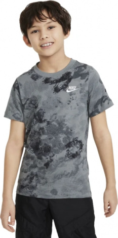 Футболка підліткова Nike K NSW TEE CLUB SSNL AOP сіра FN9612-084