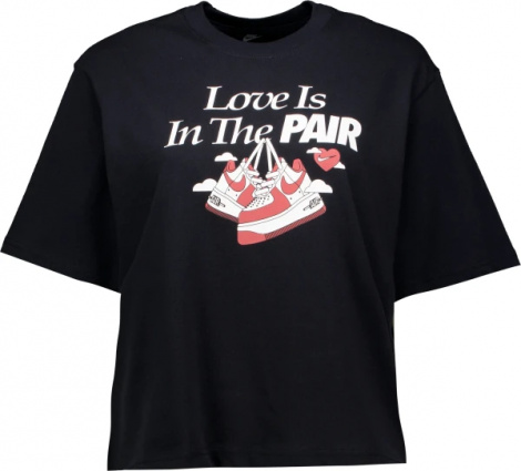 Футболка жіноча Nike W NSW TEE OC 1 BOXY VDAY чорна FQ8870-010