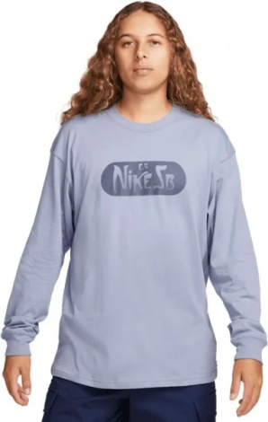 Лонгслів Nike U NK SB TEE LS M90 BRND RD OC блакитний FQ3715-493