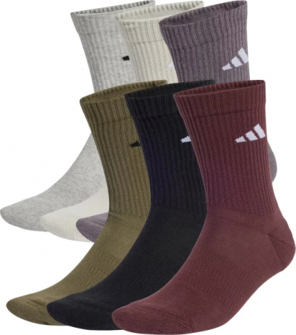 Носки Adidas CUSHIONED CREW 6P разноцветные JP1716