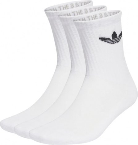 Носки Adidas TREFOIL CUSHION CREW 3P белые (3 пары) IJ5616
