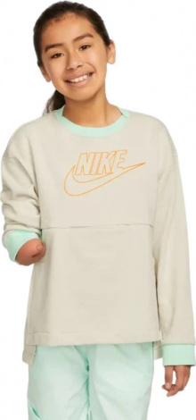 Світшот підлітковий Nike U FLYEASE PLAY CREW сірий DM8539-072
