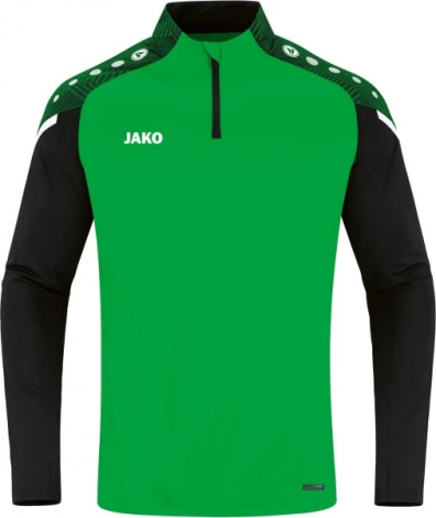 Реглан детский Jako ZIP TOP PERFORMANCE зелено-черный 8622-221