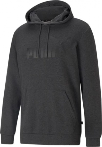 Худи Puma ESSENTIALS BIG LOGO HOODIE темно-серое 58668807