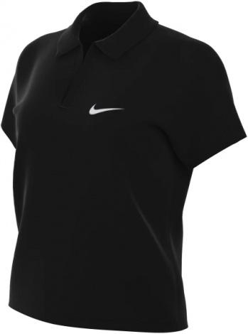 Поло женское Nike W NSW ESSNTL SS POLO CRP TOP черное DV7884-010
