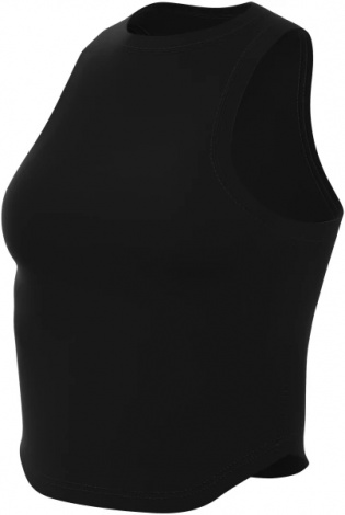 Топ женский Nike W NK ONE FITTED DF CROP TANK черный FN2806-010