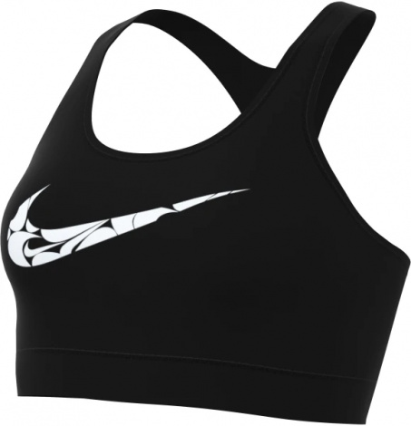 Топ женский Nike W NK SWSH LS HBR BRA черный FN2898-010