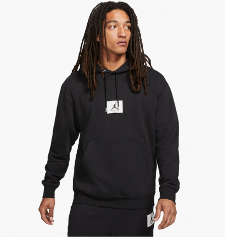 Костюм Jordan Essentials Fleece Hoodie Black Flight Fleece Pants Black