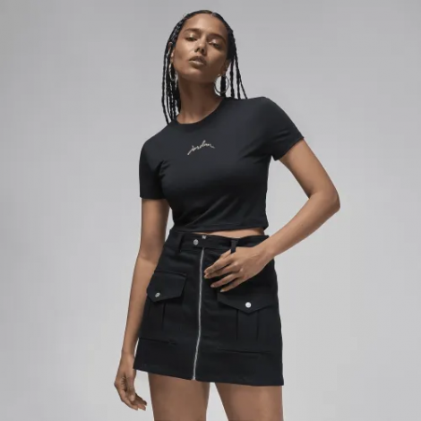 Футболка Jordan Women'S T-Shirt Cropped Black