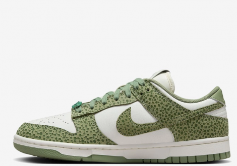 Кроссовки Женские Nike Dunk Low Green/White