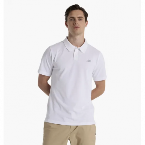 Футболка Поло Чоловіче New Balance Cotton Pique White Mt51519Wt L