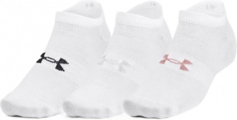 Шкарпетки Under Armour ESSENTIAL NO SHOW 3PK білі (3 пари) 1361459-100