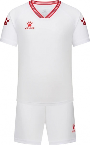 Комплект футбольной формы детский Kelme FARO бело-красный 8451ZB3246.9107