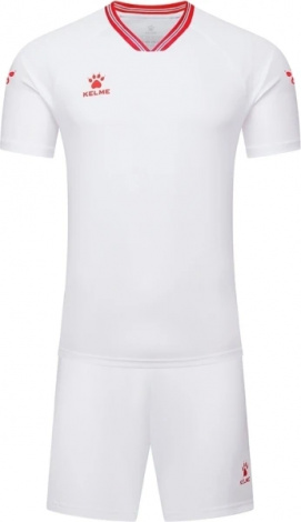 Комплект футбольної форми Kelme FARO біло-червоний 8451ZB1246.9107