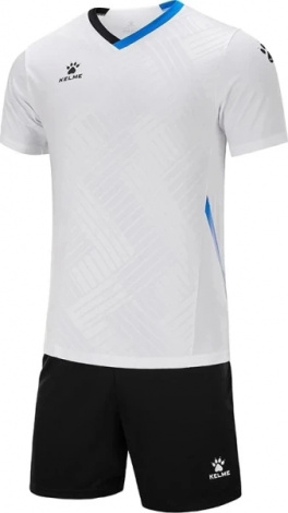 Комплект футбольной формы Kelme NAVARRO бело-черный 8251ZB1005.9100