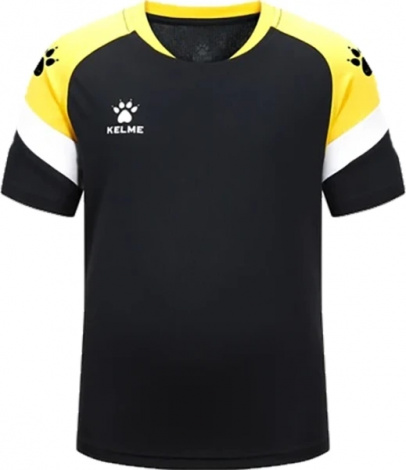 Футболка детская Kelme BRAVO черно-желтая 7351TX3093.9005