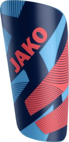 Щитки футбольные Jako RIVER LIGHT сине-голубо-красные 2776-434