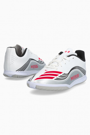 Детские футзалки adidas F50 Club Messi IN Junior - Серебряный